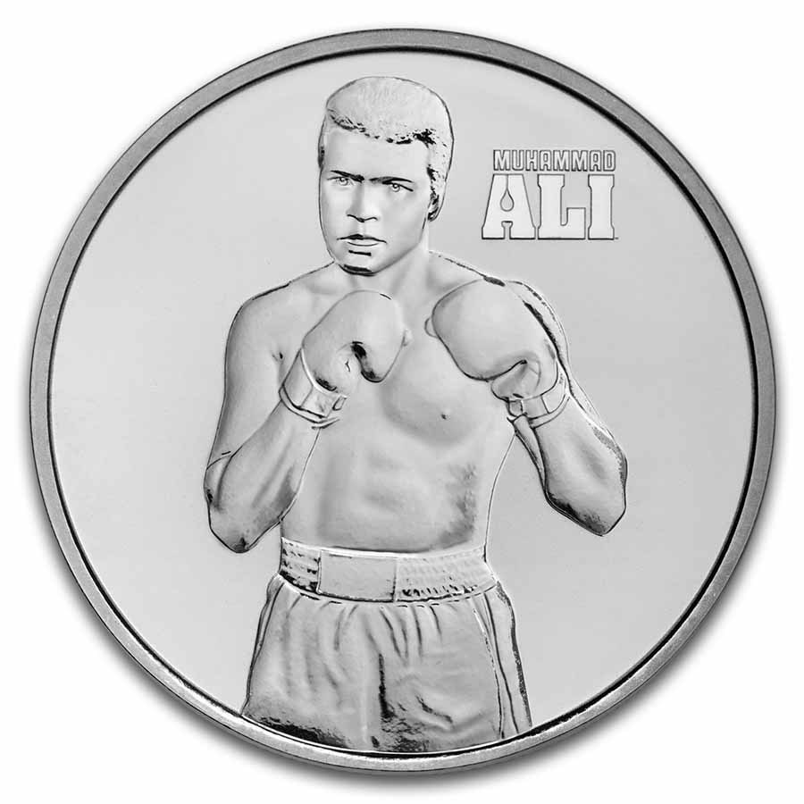 9Fine Mint Stříbrná mince Muhammad Ali 1 Oz 2023 Niue BU