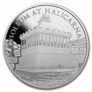 Apmex Stříbrná mince 7 divů světa: Mauzoleum v Halikarnasu 1 Oz USA