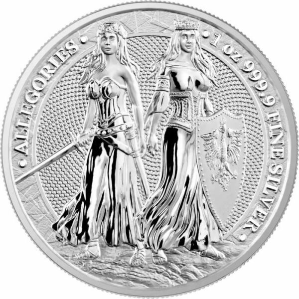 Germania Mint Stříbrná mince Allegories Series – Polonia & Germania 1 Oz 2022