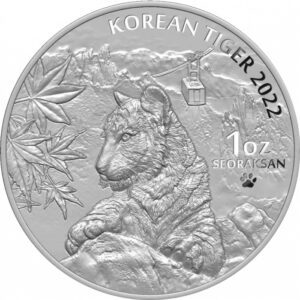 KOMSCO Stříbrná mince Tiger 1 Oz 2022 Jižní Korea