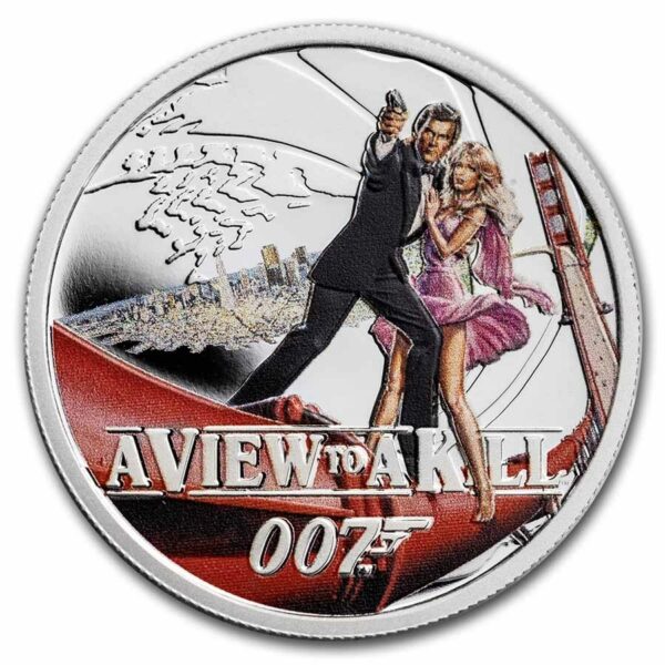 Perth Mint Stříbrná mince 007 James Bond A View to A Kill 1/2 Tuvalu 2022