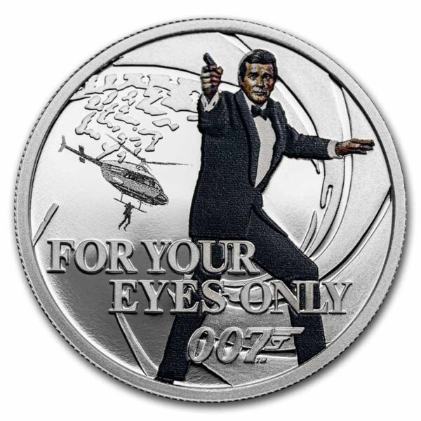 Perth Mint Stříbrná mince 007 James Bond For Your Eyes Only 1/2 Oz Tuvalu 2021