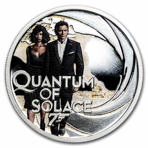 Perth Mint Stříbrná mince 007 James Bond Movie Quantum of Solace 1/2 Oz Tuvalu 2022