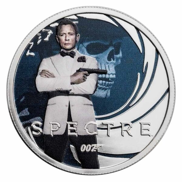 Perth Mint Stříbrná mince 007 James Bond Movie Spectre 1/2 Oz Tuvalu 2022