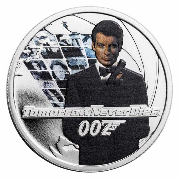 Perth Mint Stříbrná mince 007 James Bond Movie Tomorrow Never Dies 1/2 Oz Tuvalu 2022