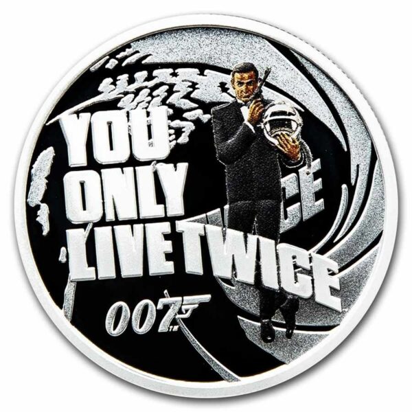 Perth Mint Stříbrná mince 007 James Bond Movie: You Only Live Twice 1/2 Oz Tuvalu 2021