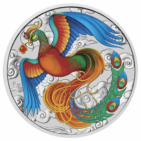 Perth Mint Stříbrná mince Chinese Myths and Legends - Phoenix 1 Oz 2022 Austrálie