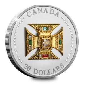 Royal Canadian Mint Stříbrná mince Edwardova koruna 1 Oz 20 CAD 2023 Kanada