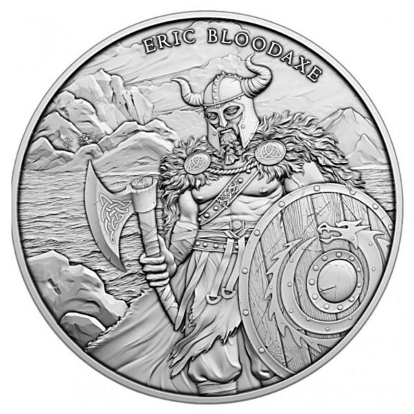 UNITED STATES MINT Stříbrná mince Legendary Warriors: Eric Bloodaxe 1 Oz USA
