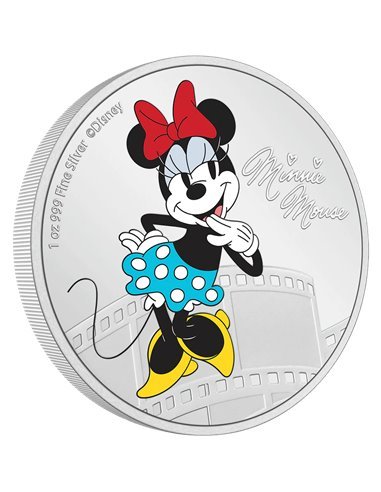 New Zealand Mint Stříbrná mince Minnie Maus 1 Oz 2 $ Niue 2023