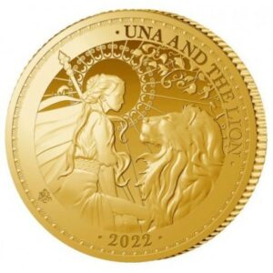 East India Company Zlatá mince Una a Lev 0