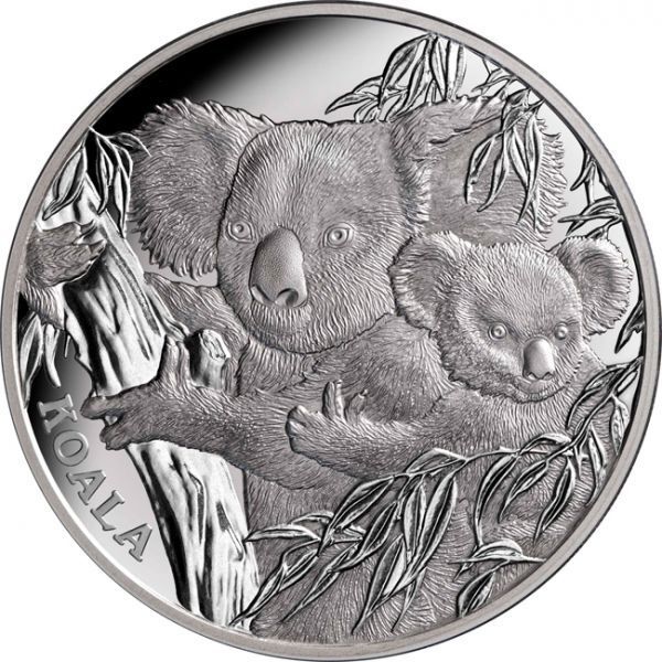 New Zealand Mint Stříbrná mince Koala & Baby 1 oz 2022 Niue
