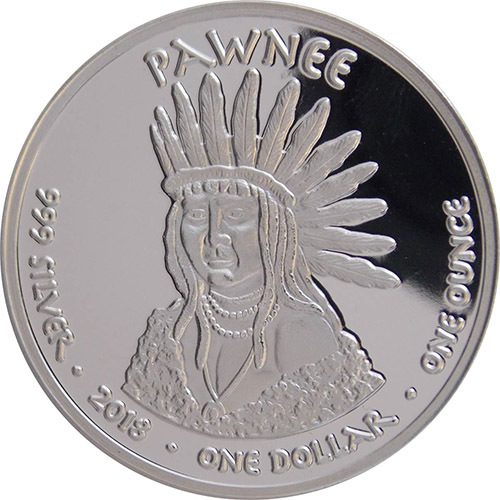 Private Mint Stříbrná mince Pawnee Nation Pronghorn 1 Oz 2018 USA