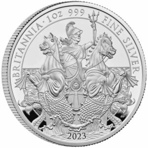 Royal Mint Stříbrná mince Brittania 1 Oz 2 £ 2023 Velká Británie