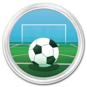 9Fine Mint Stříbrná mince Fotbal (Soccer) 1 Oz USA