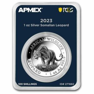 Bavarian Mint Stříbrná mince Leopard (MD® Premier + PCGS FS) 1 Oz Somálsko 2023