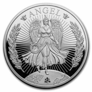 East India Company Stříbrná mince Anděl štěstí 1 Oz 1 £ 2023 Svatá Helena Proof