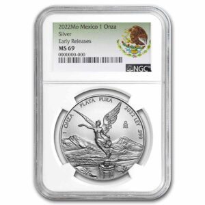 Mexican Mint Stříbrná mince Libertad MS-69 NGC (ER