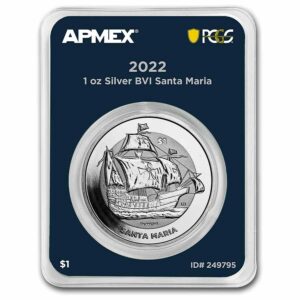 Pobjoy Mint Stříbrná mince Santa Maria (MD® Premier + PCGS FS) 1 Oz 2022 GB
