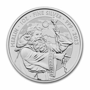 Royal Mint Stříbrná mince Myths & Legends: Merlin BU 1 Oz 2023 Velká Britania