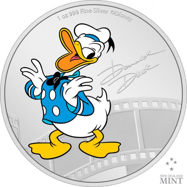 New Zealand Mint Stříbrná mince Donald Duck 1 Oz Niue 2023