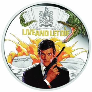 Perth Mint Stříbrná mince James Bond - Žít a nechat zemřít 1 Oz Tuvalu 2023 Colorized