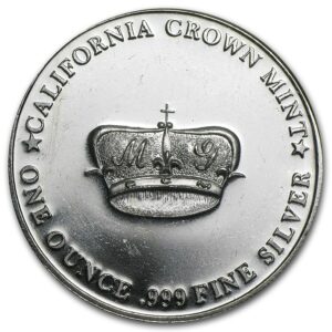 California Crown Mint Stříbrná mince MG Crown 1 Oz USA
