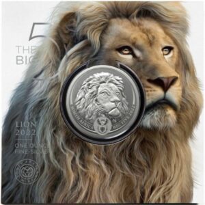 Jihoafrická mincovna Stříbrná mince Big Five II - Lev 1 Oz 2022 Jižní Afrika
