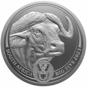 Jihoafrická mincovna Stříbrná mince Buffalo Buvol 1 Oz Jižní Afrika 2023