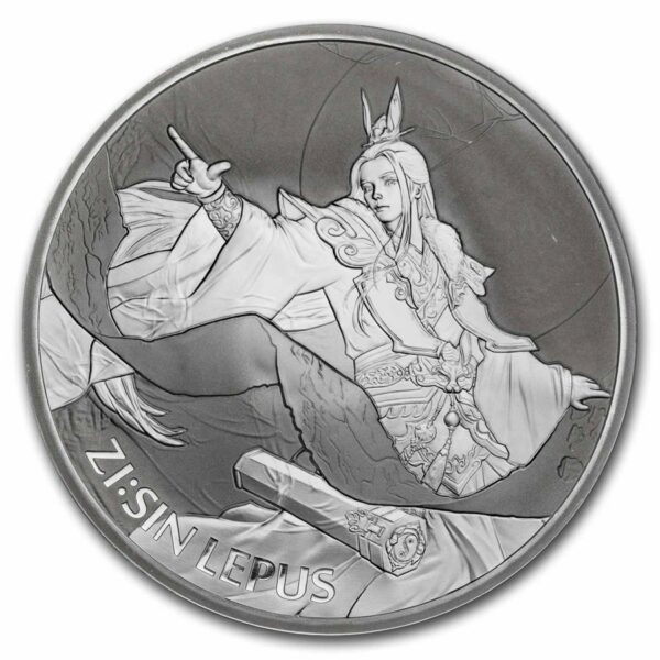 KOMSCO Stříbrná mince ZI:SIN Lepus 1 Oz 2023 Jižní Korea BU