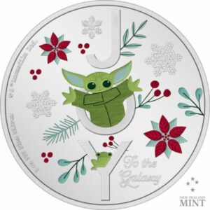 New Zealand Mint Stříbrná mince Vánoční pozdravy ze Star Wars 1 Oz Niue 2021