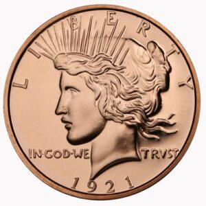 1 oz Peace Dollar Copper New