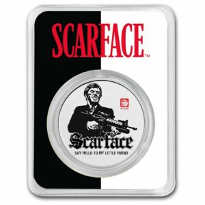 9Fine Mint Scarface 40th 1 oz 5000 Franc 2023 Chad TEP Colorized