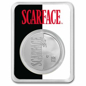 9Fine Mint Stříbrná mince Scarface 40. výročí (TEP) 1 Oz 2023 Čad BU