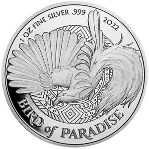 Filius and Investments SE Stříbrná mince 2022 Bird of Paradise 1 Oz Papua-Nová Guinea 2022