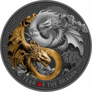 Mennica Polska Stříbrná mince Lunární drak 500 FR  Kamerun 2024