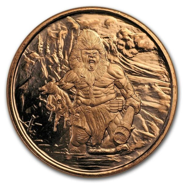 Osborne Mint Měděná mince Severské stvoření: Frost Giant 1 Oz