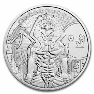 Pobjoy Mint 2023 Sierra Leone 1 oz stříbrní egyptští bohové: Ra BU