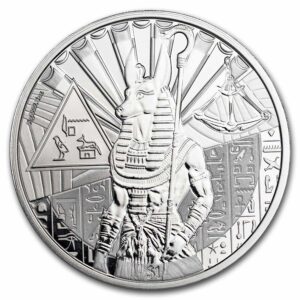 Pobjoy Mint Stříbrná mince Sierra Leone 1 oz stříbrní egyptské bohové: Anubis 2023 BU