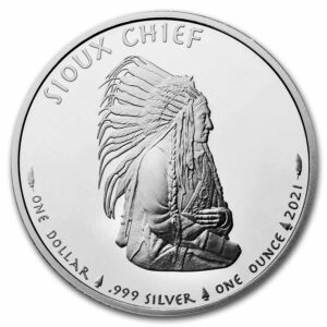 Private Mint Siouxský indián 1 Oz 2021