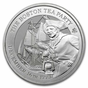 Private Mint Stříbrná mince 250th Boston Tea Party BU 2023 Svatá Helena 1 oz