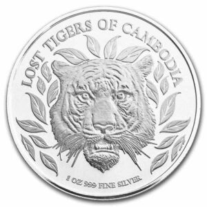 Private Mint Stříbrná mince Lost Tigers Kambodža 1 Oz 2022 BU