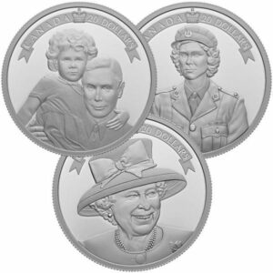 Royal Canadian Mint Stříbrná mince na památku královny Alžběty II 3 Oz Kanada 2022