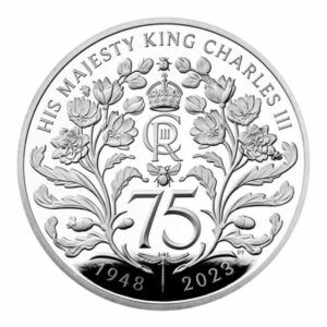 Royal Mint Stříbrná mince 75. narozeniny krále Karla III (Charles III) 2023 1 Oz