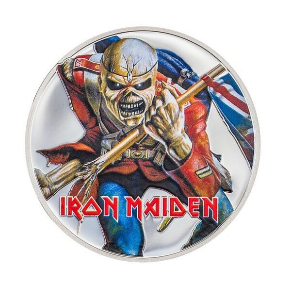 Cook Islands Iron Maiden: Eddie the Trooper 1 Oz