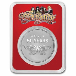 9Fine Mint Aerosmith 50. výročí BU v TEP 2023 Niue 1 oz $ 2