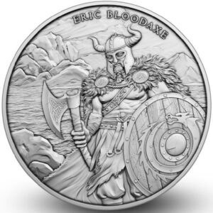 9Fine Mint ERIC BLOODAXE Legendární Vojevůdce  1 OZ Stříbrná mince