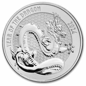 9Fine Mint Stříbrná mince rok draka Dragon (řada 2) 1 Oz 2024 USA