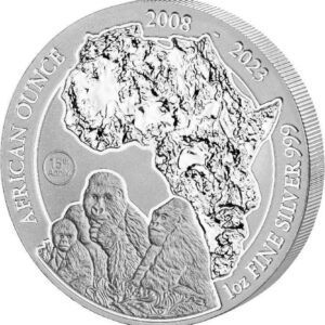 BH Mayer Kunstprageanstalt GmbH Rwanda Stříbrná mince 1 Oz 2023 MOUNTAIN GORILLA