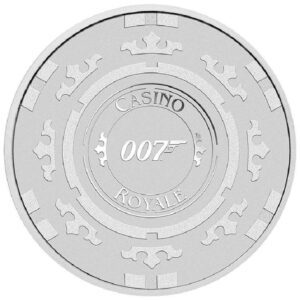 Perth Mint Stříbrná mince James Bond Casino Chip 1 Oz
